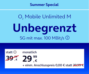 Unlimited Internet: Tarife mit unbegrenztem Datenvolumen 3 o2 mobile unlimited m tarif